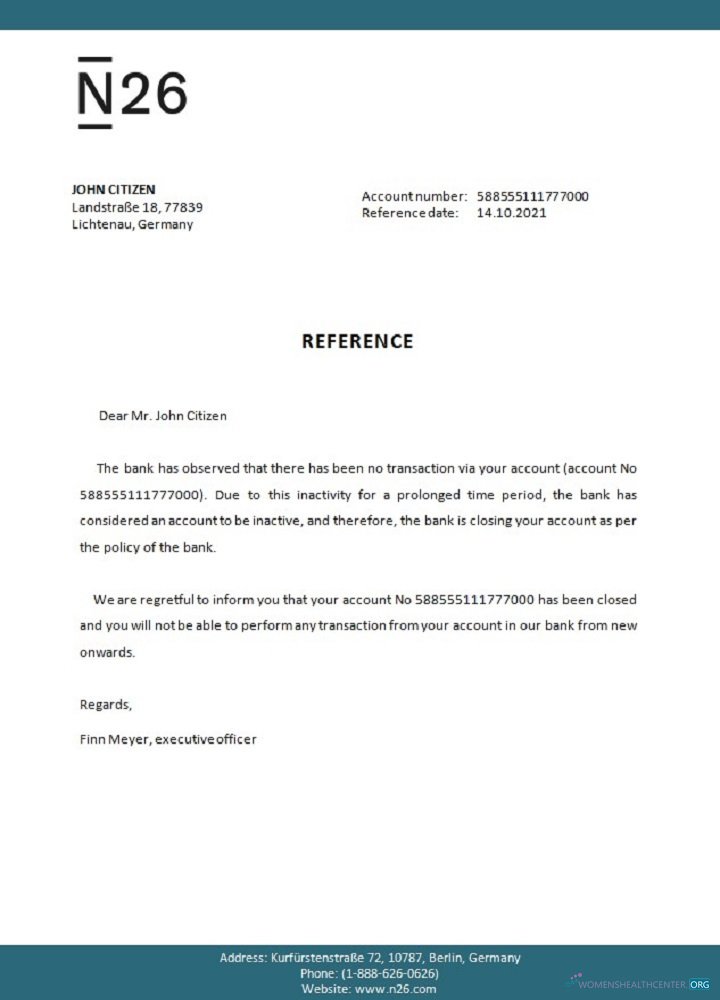 Download Germany N26 closure reference Photoshop template